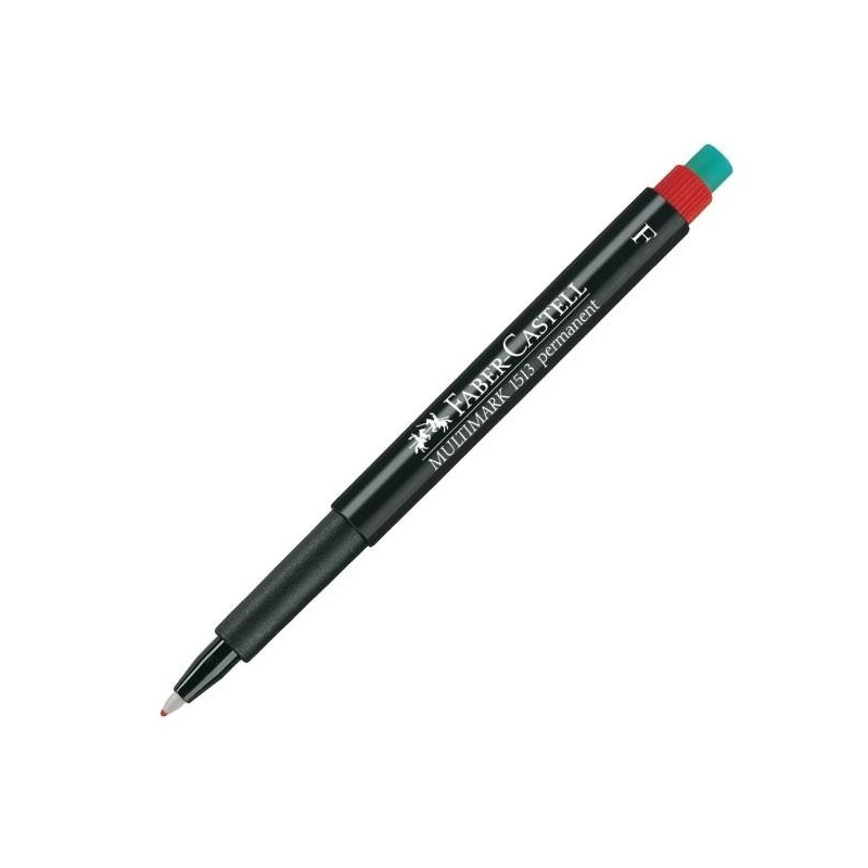 Marcador Faber-Castell CD - Trazo 0,6 mm - Color rojo