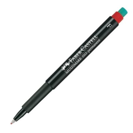 Marcador Faber-Castell CD - Trazo 0,6 mm - Color rojo