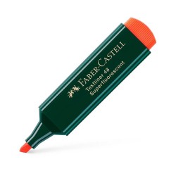 Marcador fluorescente Faber Castell Texliner 48 - Punta biselada - Trazo 1 mm a 5 mm - Color naranja