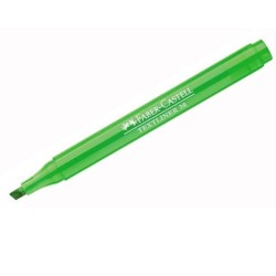 Marcador fluorescente Faber-Castell Textliner 38 - Punta biselada - Trazo 2 mm y 5 mm - Color verde