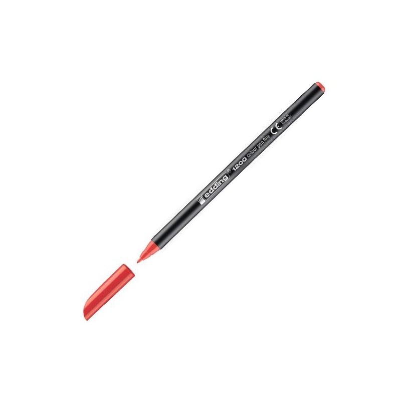 Rotulador edding 1200 - Trazo 1 mm - Color rojo Rotulador edding 1200 - Trazo 1 mm - Color rojo