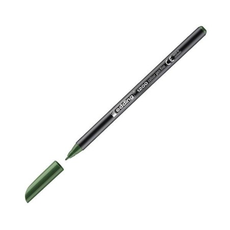 Rotulador edding 1200 - Trazo 1 mm - Color verde oliva