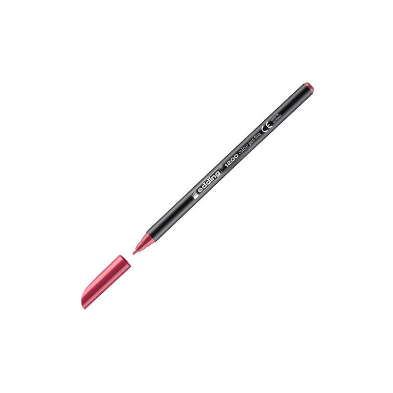 Rotulador edding 1200 - Trazo 1 mm - Color carmín