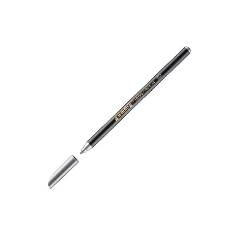 Rotulador edding 1200 Metallic - Trazo 1 mm - Color plata Rotulador edding 1200 Metallic - Trazo 1 mm - Color plata