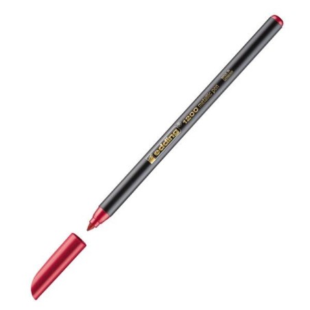 Rotulador edding 1200 Metallic - Trazo 1 - 3 mm - Color rojo