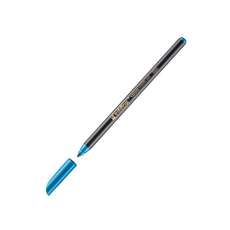 Rotulador edding 1200 Metallic - Trazo 1 - 3 mm - Color azul Rotulador edding 1200 Metallic - Trazo 1 - 3 mm - Color azul