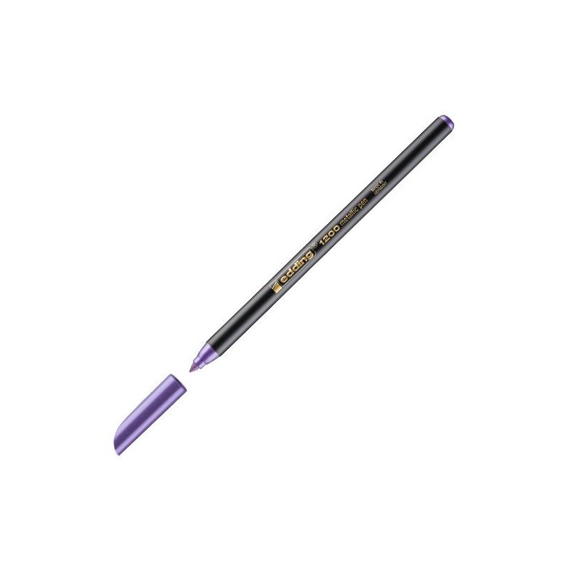Rotulador edding 1200 Metallic - Trazo 1 - 3 mm - Color violeta Rotulador edding 1200 Metallic - Trazo 1 - 3 mm - Color violeta
