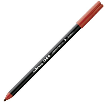 Rotulador edding 1300 - Trazo 2 mm - Color rojo