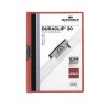 Dosier con clip Durable Duraclip - PVC - A4 - 30 hojas - Color rojo