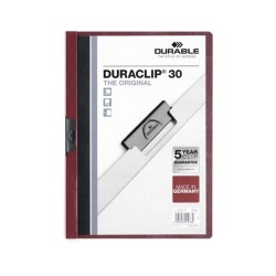 Dosier con clip Durable Duraclip - PVC - A4 - 30 hojas - Color morado