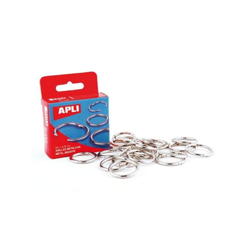 Anillas metálicas articuladas Apli - 51 mm - Caja 10 ud Anillas metálicas articuladas Apli - 51 mm - Caja 10 ud