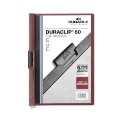 Dosier con clip Durable Duraclip - PVC - A4 - 60 hojas - Color morado