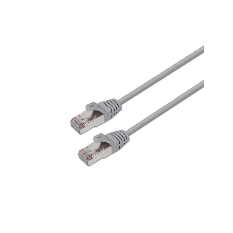 Aisens Cable de Red Latiguillo RJ45 Cat.6 FTP AWG24 - 10m - 10/100/1000 Mbit/s - Color Gris