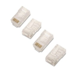 Aisens Pack de 10 Conectores RJ45 8 Hilos Cat.5e AWG24 - Color Transparente