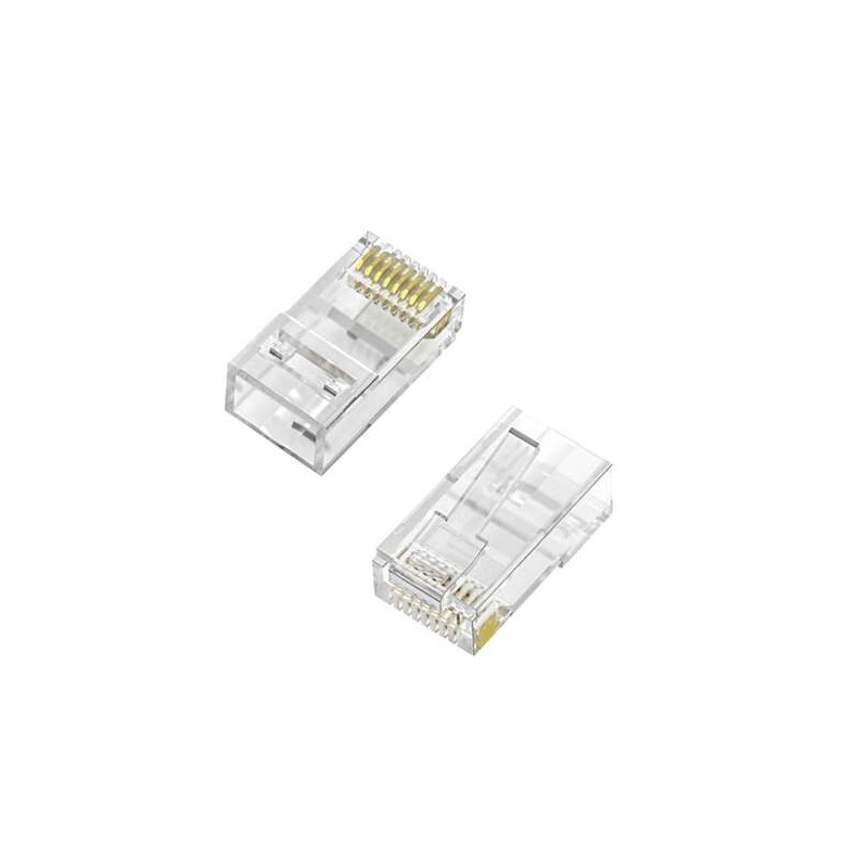 Aisens Pack de 100 Conectores RJ45 8 Hilos CAT.6 AWG24