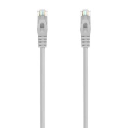 Aisens Cable de Red Latiguillo RJ45 LSZH Cat.6A 500 MHZ UTP AWG24 - 20m - Libre de Halogenos - 10 Gigabit/s - Color Gris