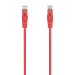 Aisens Cable de Red Latiguillo RJ45 LSZH Cat.6A 500 MHZ UTP AWG24 - 2m - Libre de Halogenos - 10 Gigabit/s - Color Rojo