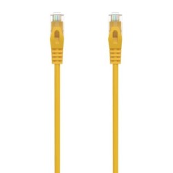 Aisens Cable de Red Latiguillo RJ45 LSZH Cat.6A 500 MHZ UTP AWG24 - 0.50m - Libre de Halogenos - 10 Gigabit/s - Color Amarillo
