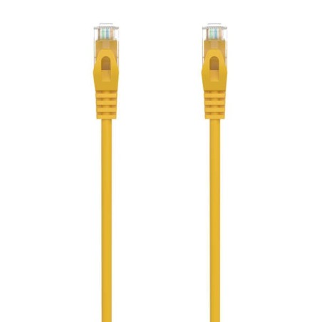 Aisens Cable de Red Latiguillo RJ45 LSZH Cat.6A 500 MHZ UTP AWG24 - 1.5m - Libre de Halogenos - 10 Gigabit/s - Color Amarillo