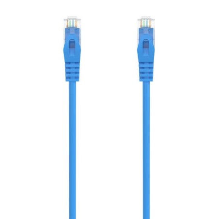 Aisens Cable de Red Latiguillo RJ45 LSZH Cat.6A 500 MHZ UTP AWG24 - 0.25m - Libre de Halogenos - 10 Gigabit/s - Color Azul