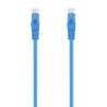 Aisens Cable de Red Latiguillo RJ45 LSZH Cat.6A 500 MHZ UTP AWG24 - 0.3m - Libre de Halogenos - 10 Gigabit/s - Color Azul