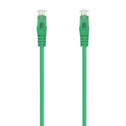 Aisens Cable de Red Latiguillo RJ45 LSZH Cat.6A 500 MHZ UTP AWG24 - 1.5m - Libre de Halogenos - 10 Gigabit/s - Color Verde