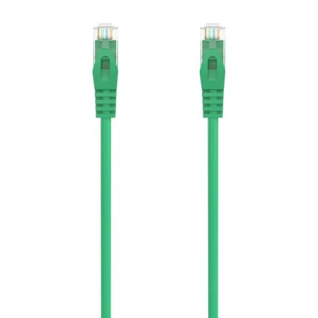 Aisens Cable de Red Latiguillo RJ45 LSZH Cat.6A 500 MHZ UTP AWG24 - 2m - Libre de Halogenos - 10 Gigabit/s - Color Verde