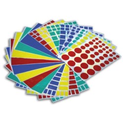 Gomets geométricos Apli - Formas surtidas - Colores surtidos - 20 hojas