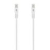 Aisens Cable de Red Latiguillo RJ45 LSZH Cat.6A 500 MHZ UTP AWG24 - 1.5m - Libre de Halogenos - 10 Gigabit/s - Color Blanco