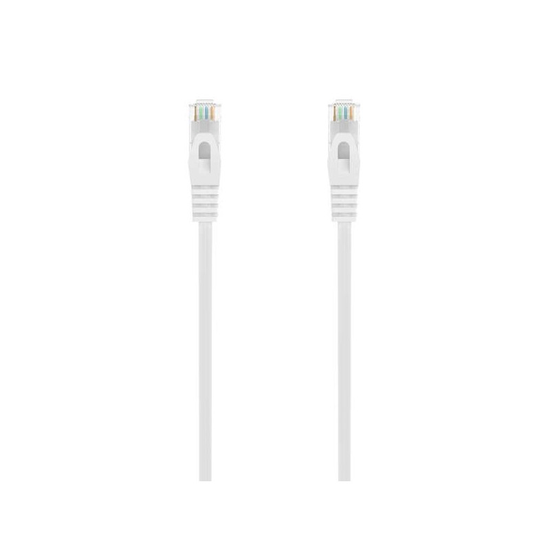 Aisens Cable de Red Latiguillo RJ45 LSZH Cat.6A 500 MHZ UTP AWG24 - 2m - Libre de Halogenos - 10 Gigabit/s - Color Blanco