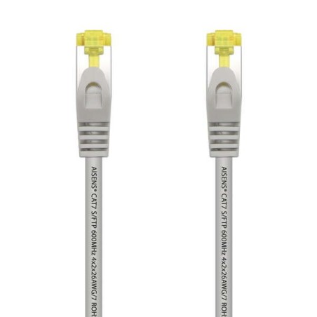 Aisens Cable de Red Latiguillo RJ45 LSZH Cat.7 600 Mhz S/FTP PIMF AWG26 - 5.0M - Color Gris