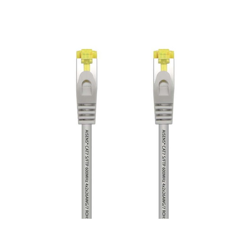 Aisens Cable de Red Latiguillo RJ45 LSZH Cat.7 600 Mhz S/FTP PIMF AWG26 - 15M - Color Gris