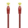 Aisens Cable de Red Latiguillo RJ45 LSZH Cat.7 600 MHz S/FTP PIMF AWG26 - 0.5M - Color Rojo