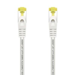 Aisens Cable de Red Latiguillo RJ45 LSZH Cat.7 600 MHz S/FTP PIMF AWG26 - 0.5M - Color Blanco