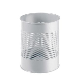 Papelera Durable - Metálica - 15 L - Color gris