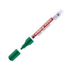 Marcador pizarra Edding 4095 Chalk Marker - Punta cónica - Trazo 2 mm - 3 mm - Color verde