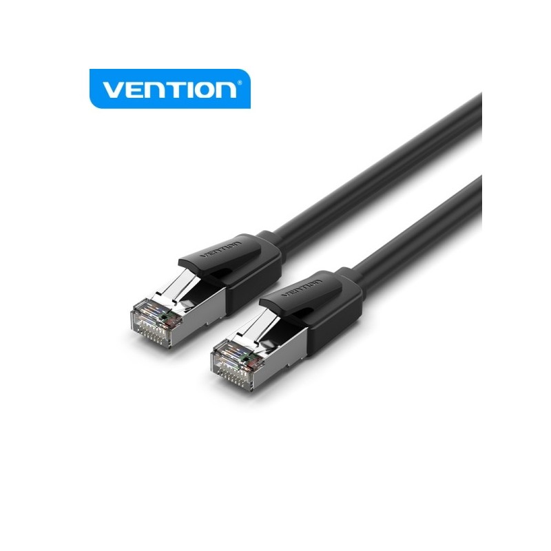 Vention Cable Ethernet Cat8 - 40000Mbps - 2000MHz - UTP - PVC - 26AWG - Color Negro