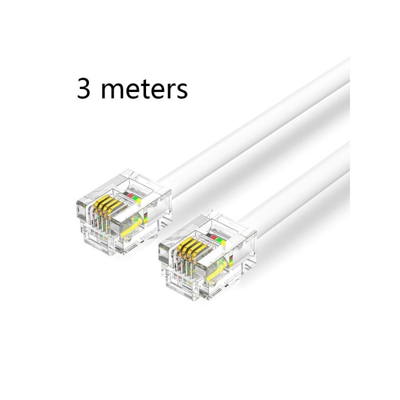 Vention Cable de Telefono RJ11 - 3m - Color Blanco