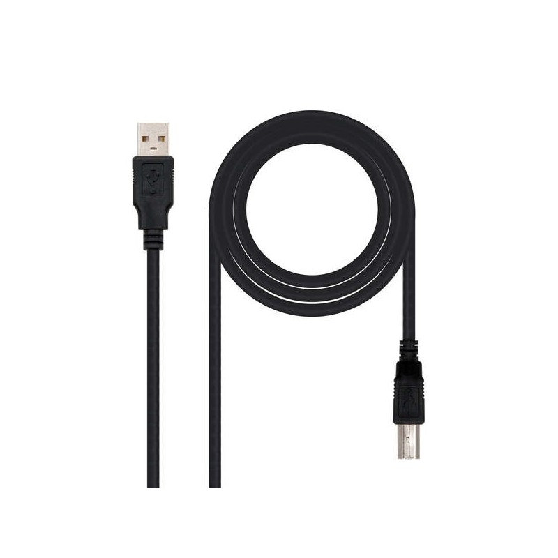 Nanocable Cable de Impresora USB-A 2.0 Macho a USB-B Macho 4.50m