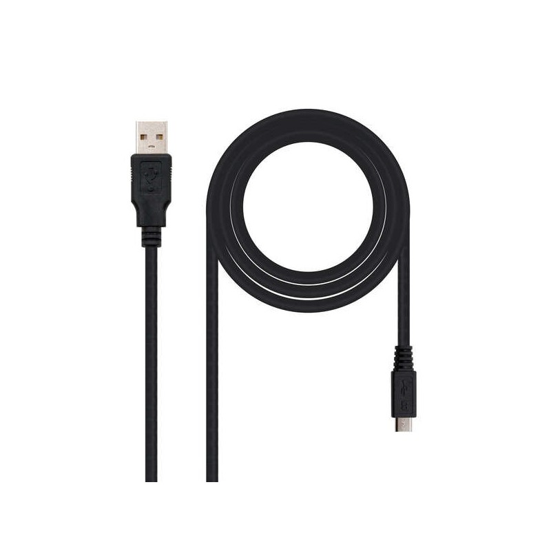 Nanocable Cable USB-A 2.0 Macho a Micro-USB Macho 3m