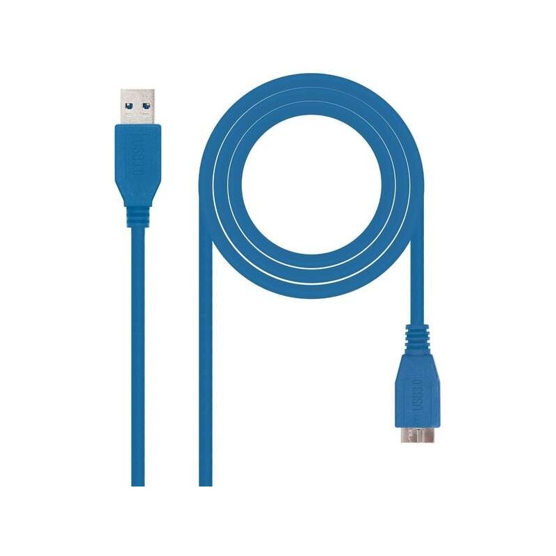 Nanocable Cable USB-A 3.0 Macho a Micro-USB 3.0 Macho 1m - Color Azul