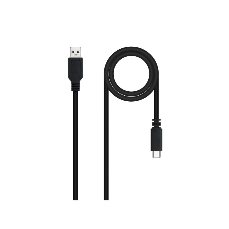 Nanocable Cable 2.0 3A USB-C Macho a USB-A Macho - Longitud 1.50m - Color Negro