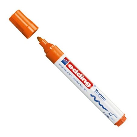 Marcador permanente especial tela edding 4500 - Trazo 3 mm - Color naranja