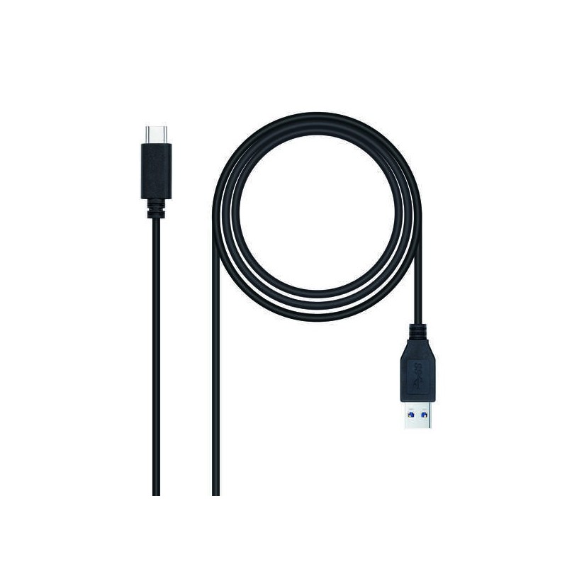 Nanocable Cable USB-C 3.1 Gen 2 10Gbps Macho a USB-A Macho 0.50m