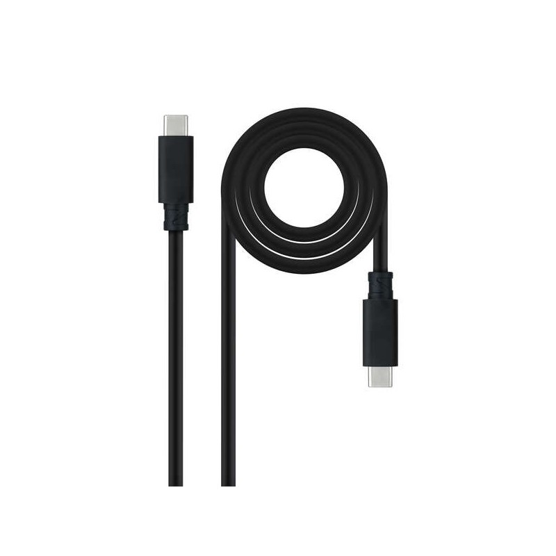 Nanocable Cable USB 3.1 Gen2 5A USB-C/M-USB-C/M 0.5m - Color Negro