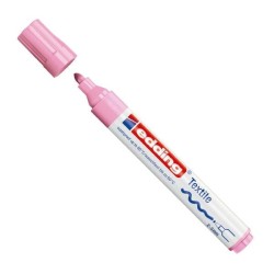 Marcador permanente especial tela edding 4500 - Trazo 3 mm - Color rosa