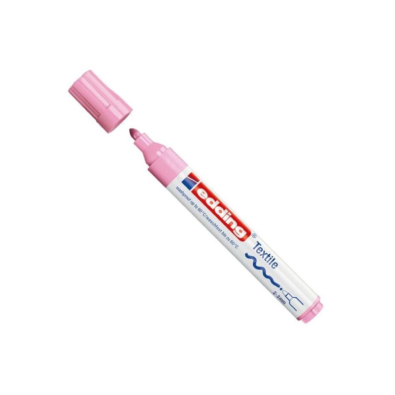 Marcador permanente especial tela edding 4500 - Trazo 3 mm - Color rosa Marcador permanente especial tela edding 4500 - Trazo 3 mm - Color rosa