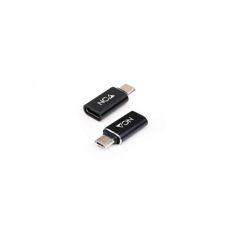 Nanocable Adaptador Micro USB/M A USB-C/H - Color Negro