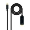 Nanocable Cable Conversor USB-C a HDMI 4K@60HZ - USB-C/M-HDMI/M - 5M - Color Negro