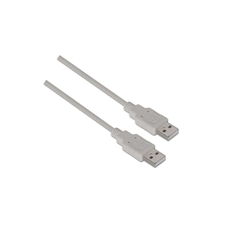 Aisens Cable USB 2.0 - Tipo A Macho a A Macho - 2.0m - Color Beige